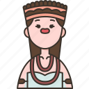 fijian, islander, traditional, ethnic, headdress
