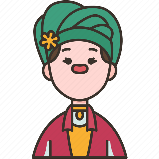 Moroccan, djellaba, headdress, beautiful, fashion icon - Download on Iconfinder