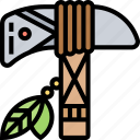 axe, weapon, tool, indigenous, handle