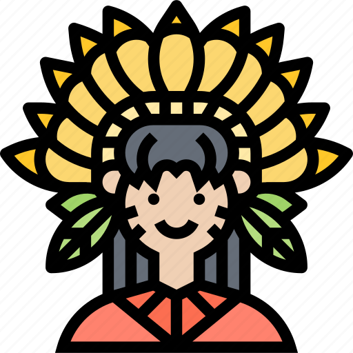 Leader, tribal, native, american, ethnic icon - Download on Iconfinder