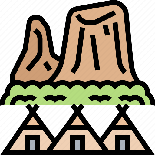 Mountain, landscape, nature, teepee, community icon - Download on Iconfinder