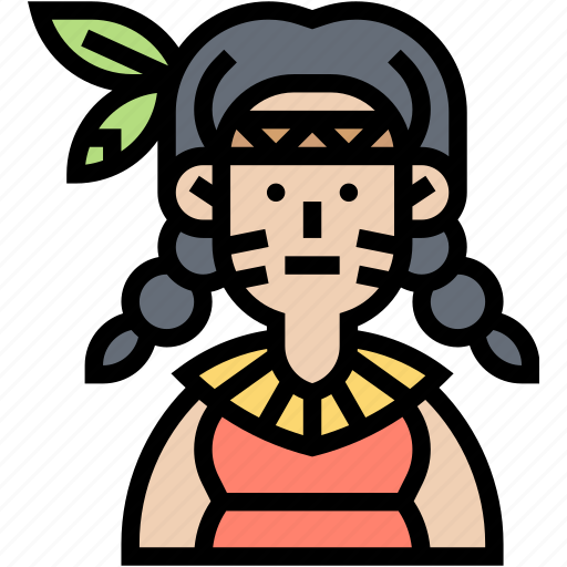 Native, american, tribal, indigenous, woman icon - Download on Iconfinder