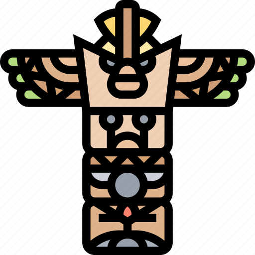Totem, indian, tribal, ancient, statue icon - Download on Iconfinder