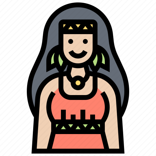 American, dress, indigenous, native, woman icon - Download on Iconfinder