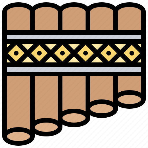 Flute, instrument, music, panpipe, syrinx icon - Download on Iconfinder