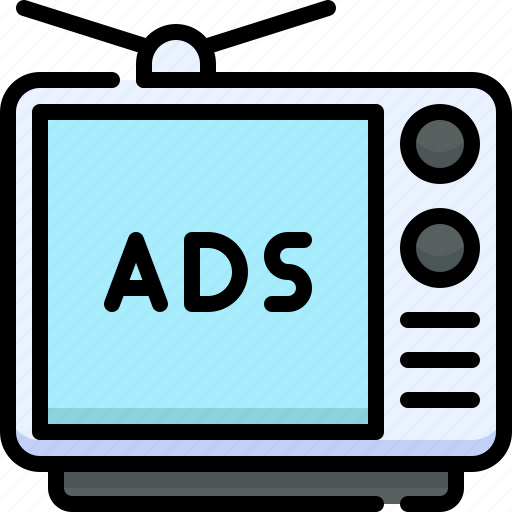 Advertising, advertisement, marketing, promotion, ad, tv, device icon - Download on Iconfinder