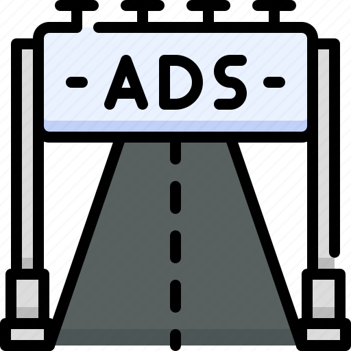 Advertising, advertisement, marketing, promotion, ad, welcome gate, road icon - Download on Iconfinder