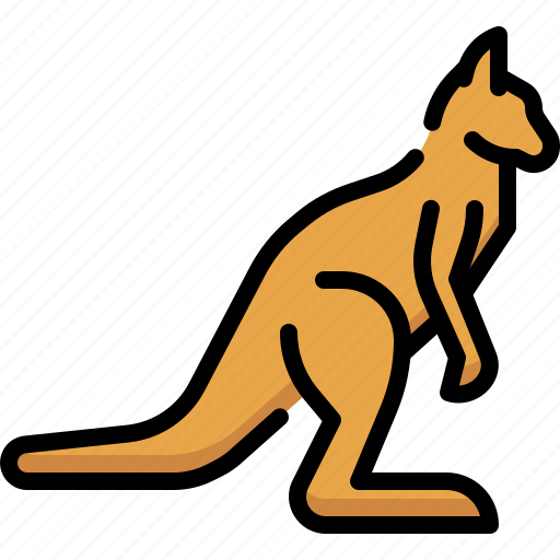 Animal, zoo, wildlife, wild, animals, kangaroo icon - Download on Iconfinder