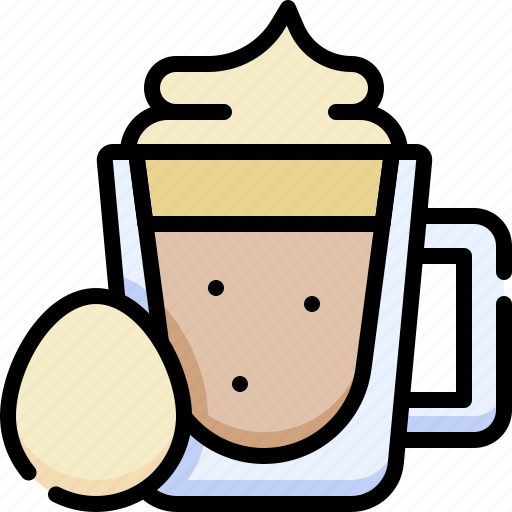Beverage, beverages, drink, food, eggnog, dessert, glass icon - Download on Iconfinder