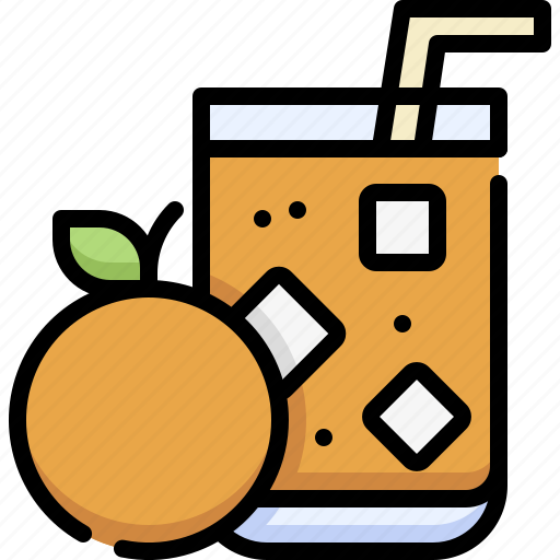 Beverage, beverages, drink, food, juice, orange juice, ice icon - Download on Iconfinder