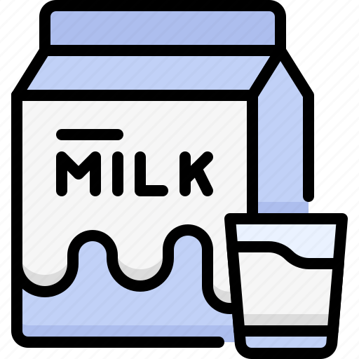 Beverage, beverages, drink, food, milk, box, glass icon - Download on Iconfinder
