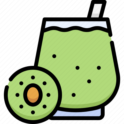 Beverage, beverages, drink, food, smoothies, juice, kiwi icon - Download on Iconfinder