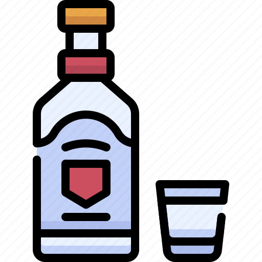 Beverage, beverages, drink, food, vodka, alcohol, bottle icon - Download on Iconfinder