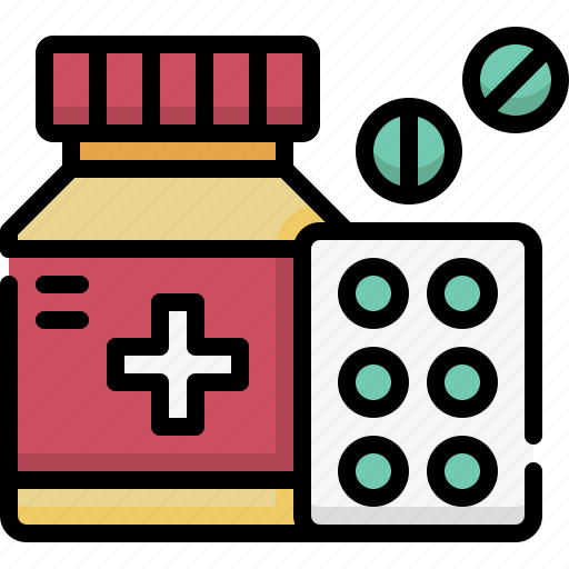 Hospital, medical, healthcare, health, medicine, pills, bottle icon - Download on Iconfinder