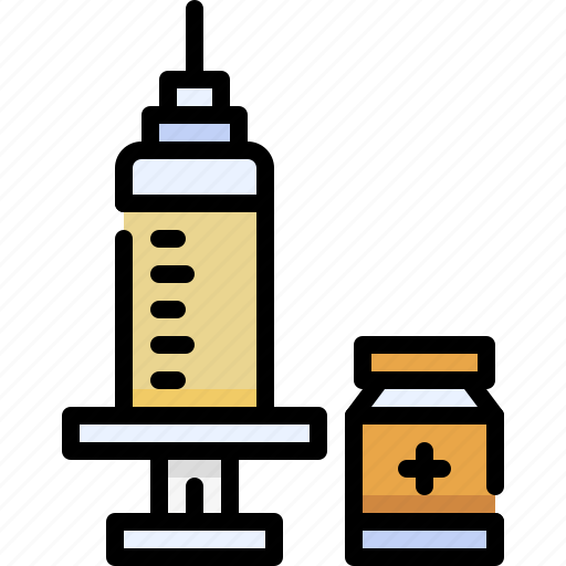 Hospital, medical, healthcare, health, syringe, injection, vaccine icon - Download on Iconfinder