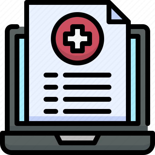 Medical service, medical, healthcare, hospital, medical online, laptop, data icon - Download on Iconfinder