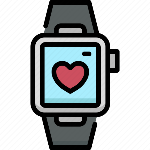 Medical service, medical, healthcare, hospital, smartwatch, app, heart icon - Download on Iconfinder