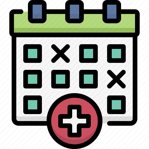Medical service, medical, healthcare, hospital, treatment appointment, calendar, date icon - Download on Iconfinder