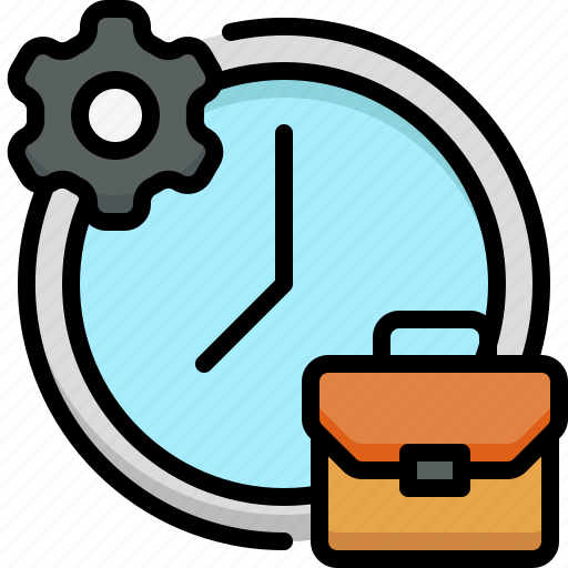 Office, business, company, working time, clock, management, hours icon - Download on Iconfinder