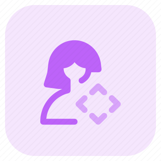 Move, arrows, navigation, single woman icon - Download on Iconfinder