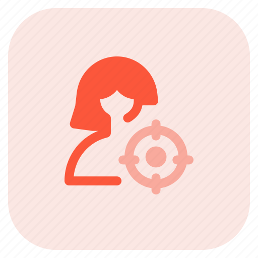 Target, goal, aim, single woman icon - Download on Iconfinder