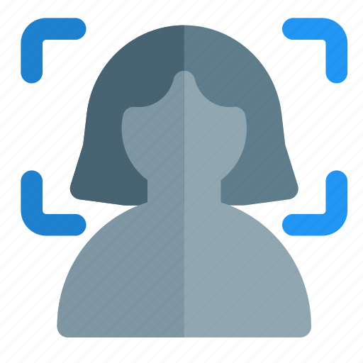Face, recognition, artificial, intelligence, single woman icon - Download on Iconfinder