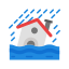 flood, water, disaster, rain, overflow 