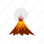eruption, hot, lava, mountain, nature, smoke, volcano 