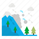 avalanche, season, snow, weather, winter