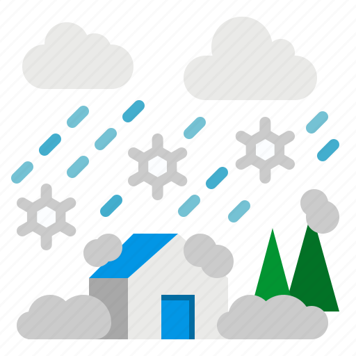Blizzard, home, nature, snow, weather icon - Download on Iconfinder
