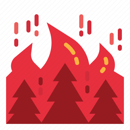 Burning, fire, flammable, forest, tree icon - Download on Iconfinder