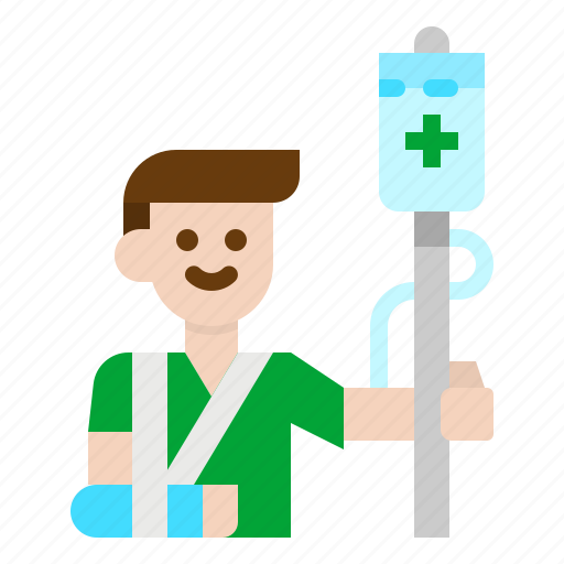 Healthcare, injury, medical, patient, user icon - Download on Iconfinder