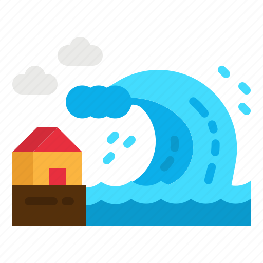Catastrophe, disaster, tsunami, waves, weather icon - Download on Iconfinder