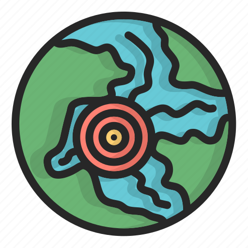 Earthquake, area, natural, disasters, detection, seismometer, tsunami icon - Download on Iconfinder