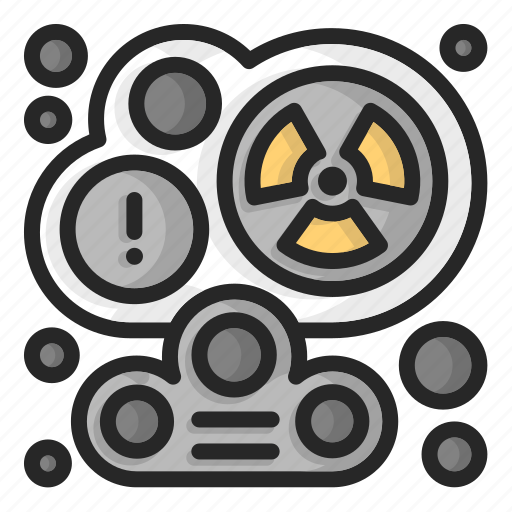 Nuclear, radiation, cloud, pollution, air, toxic, fumes icon - Download on Iconfinder