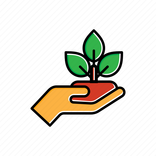 Hand, nature, plant, green icon - Download on Iconfinder