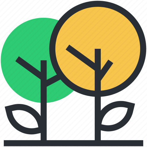 Ecology, greenery, nature, trees, two trees icon - Download on Iconfinder