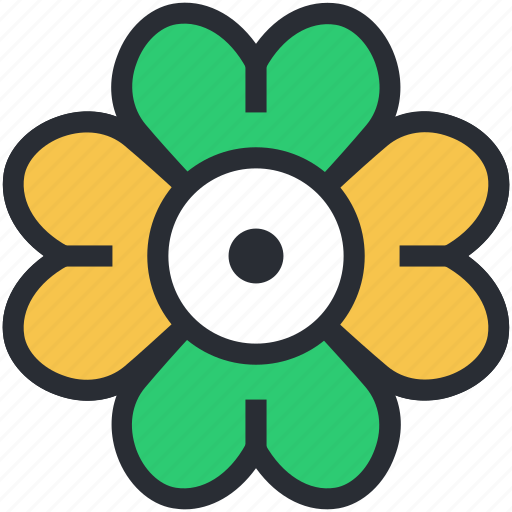 Clover, four leaf clover, nature, plant, shamrock icon - Download on Iconfinder