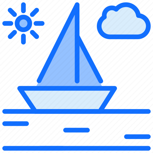 Sea, travel, boat, transport, wind, water icon - Download on Iconfinder