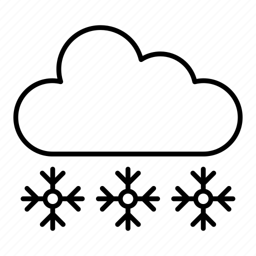 Freezing rain, weather forecast, meteorology, cloud snowfall, snow falling icon - Download on Iconfinder