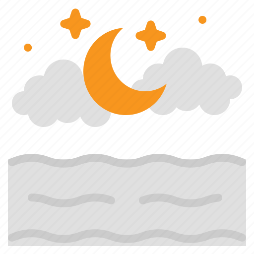 Night, moon, sea, sky, star icon - Download on Iconfinder