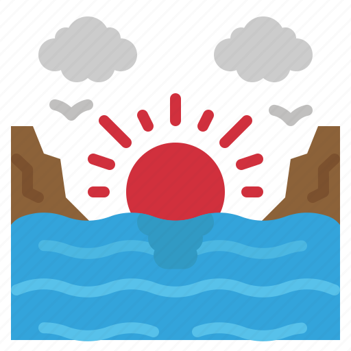 Sunset, sea, ocean, beach, nature icon - Download on Iconfinder