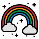 rainbow, cloud, weather, nature, forecast