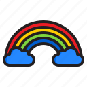 rainbow, cloud, weather, forecast, nature