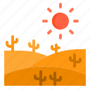 desert, nature, sand, hot, cactus