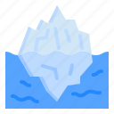 iceberg, mountain, north, glacier, ice