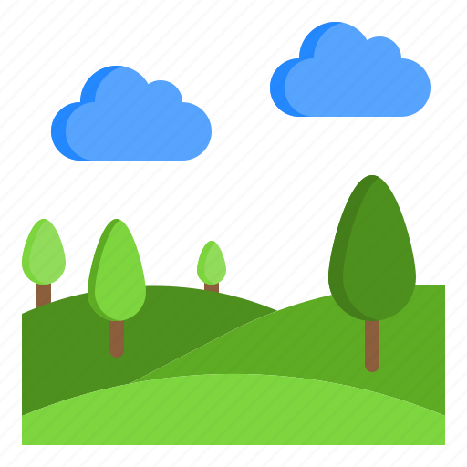 Nature, view, hill, mountain, tree, forest icon - Download on Iconfinder
