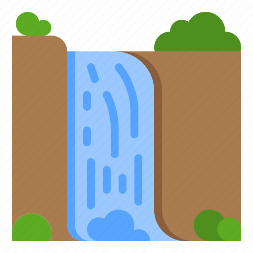 Waterfall, nature, landscape, river, forest icon - Download on Iconfinder