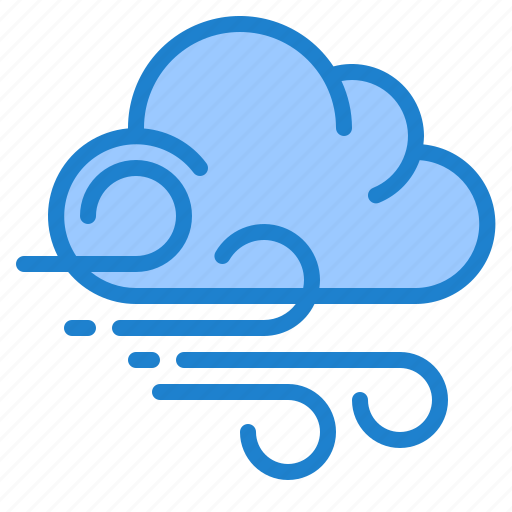 Windy, weather, cloud, wind, forecast icon - Download on Iconfinder