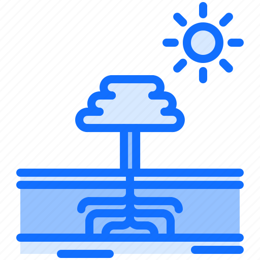 Tree, sun, root, water, nature, landscape icon - Download on Iconfinder